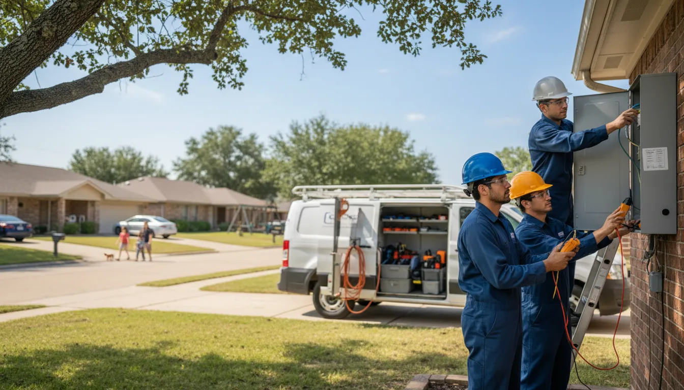 Certified electrician providing emergency electrical services in Malvern, IA